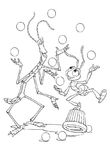 coloriage enfant 1001 Pattes