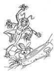 coloriage enfant 1001 Pattes