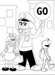 coloriage enfant 5 Rue Sesame