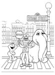 coloriage enfant 5 Rue Sesame
