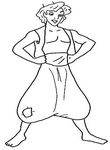 coloriage enfant Aladdin