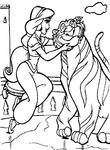 coloriage enfant Aladdin