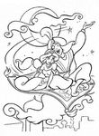 coloriage enfant Aladdin