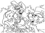 coloriage enfant Alice