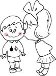 coloriage enfant Amour