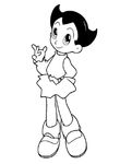 coloriage enfant Astro Boy