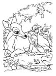 coloriage enfant Bambi