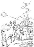 coloriage enfant Bambi