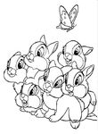 coloriage enfant Bambi
