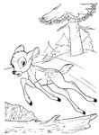 coloriage enfant Bambi