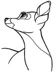 coloriage enfant Bambi