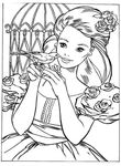 coloriage enfant Barbie