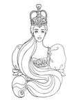 coloriage enfant Barbie