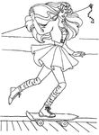 coloriage enfant Barbie