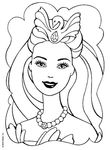 coloriage enfant Barbie