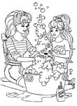 coloriage enfant Barbie