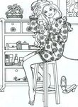 dessin enfant Barbie