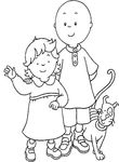 dessin enfant Caillou