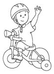 coloriage enfant Caillou