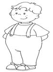 coloriage enfant Caillou