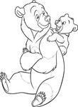 coloriage enfant Frere Des Ours
