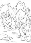 coloriage enfant Frere Des Ours