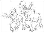 coloriage enfant Frere Des Ours