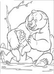 coloriage enfant Frere Des Ours