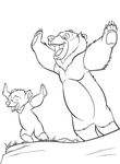 coloriage enfant Frere Des Ours
