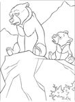 coloriage enfant Frere Des Ours