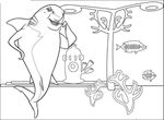 coloriage enfant Gang De Requins