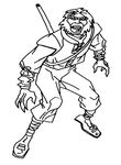 coloriage enfant Jackie Chan