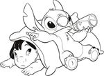 coloriage enfant Lilo