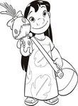 coloriage enfant Lilo