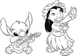 coloriage enfant Lilo