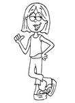 coloriage Lizzie Mc Guire