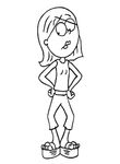 coloriage enfant Lizzie Mc Guire