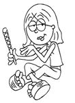 coloriage enfant Lizzie Mc Guire