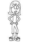 coloriage enfant Lizzie Mc Guire