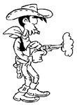 coloriage enfant Lucky Luke