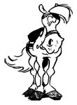 coloriage enfant Lucky Luke