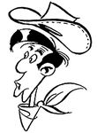 coloriage enfant Lucky Luke