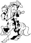 coloriage enfant Lucky Luke