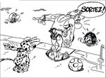 coloriage enfant Marsupilami