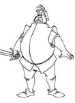coloriage enfant Merlin L Enchanteur