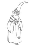 coloriage enfant Merlin L Enchanteur