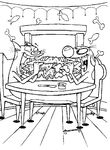 coloriage enfant Mi Chat Mi Chien
