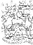 coloriage enfant Mi Chat Mi Chien