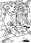 coloriage enfant Mi Chat Mi Chien