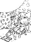coloriage enfant Mi Chat Mi Chien